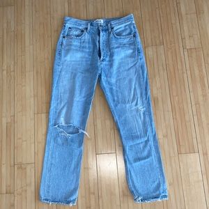 Agolde women’s straight leg mid rise jeans